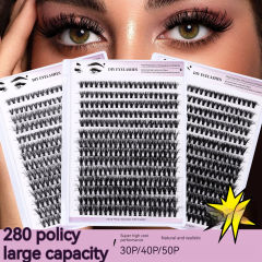 DIY eyelashes Segmented single-cluster grafted false eyelashes