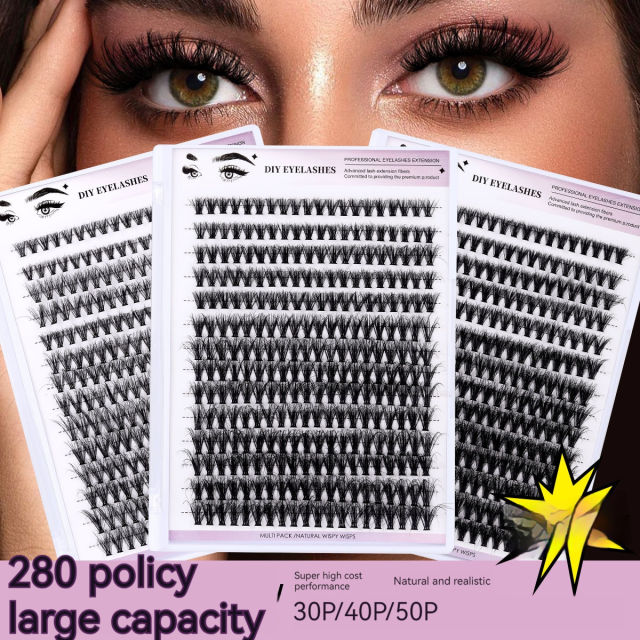 DIY eyelashes Segmented single-cluster grafted false eyelashes