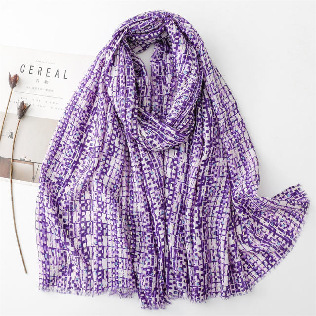 Spring summer easy match colorful fashion scarf