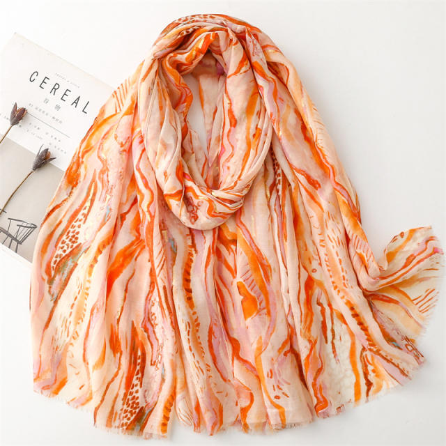 Spring summer new design unique line fashion scarf
