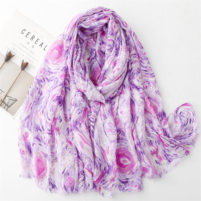 Spring summer soft fashion scarf