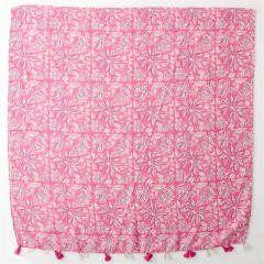 Spring summer pink yellow color fashion scarf