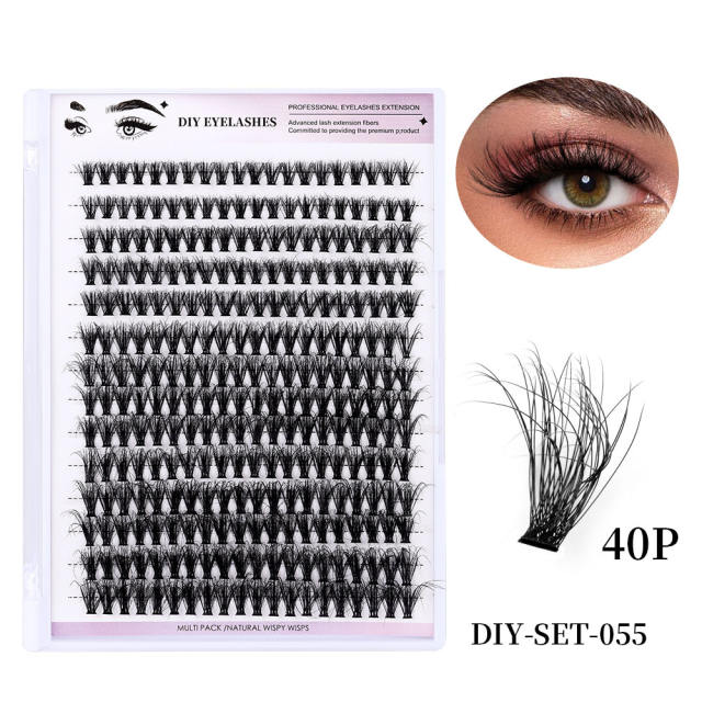 DIY eyelashes Segmented single-cluster grafted false eyelashes