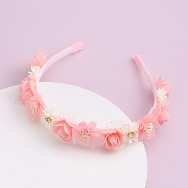 Creative spring summer flower headband for holiday beach