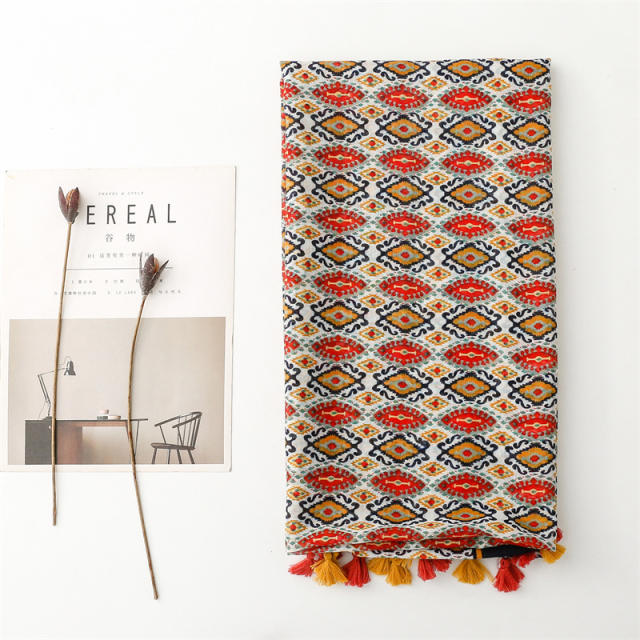 Vintage boho national pattern fashion scarf