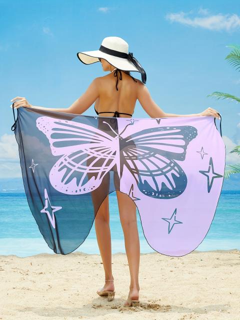 Unique butterfly shape beach cover up swimsuit cover