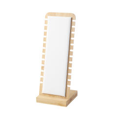 Hot sale multi layer velvet wood necklace display stand