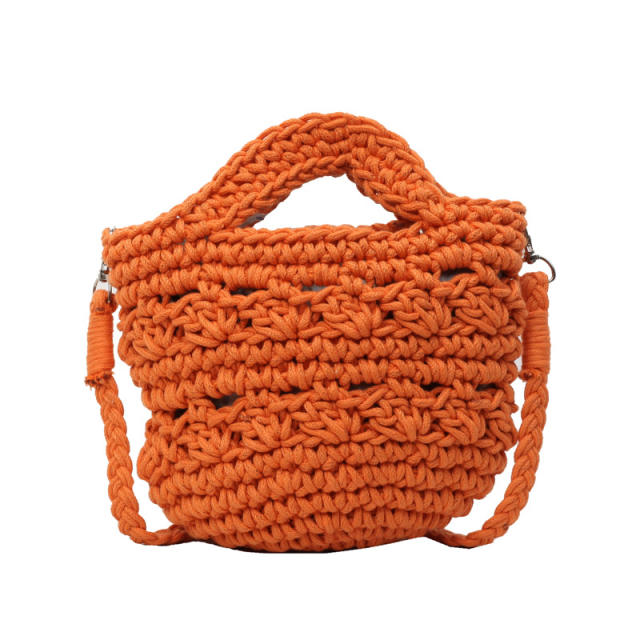 Hot sale corchet design colorful summer beach bag holiday bag