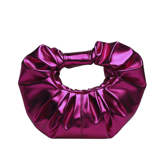 Unique bright PU leather colorful handbag for women