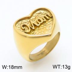 Personality mother's day gift stainless steel rings