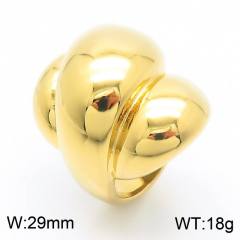 18KG chunky drop design stainless steel finger rings