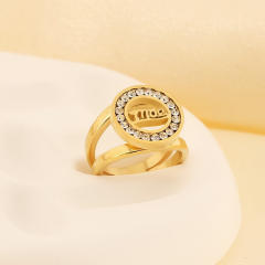 Personality mother's day gift stainless steel rings