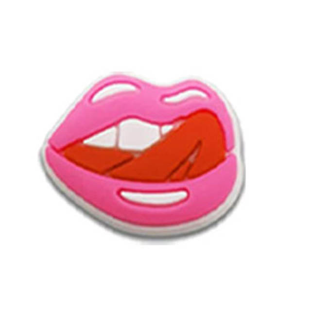 Pink color series summer PVC material shoes accessory