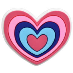Cute cartoon heart shape PVC material shoes accessory