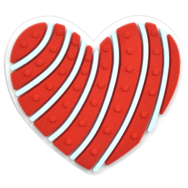 Cute cartoon heart shape PVC material shoes accessory