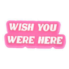 Pink color series summer PVC material shoes accessory