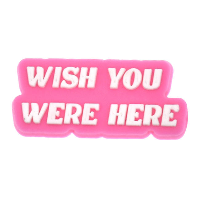 Pink color series summer PVC material shoes accessory
