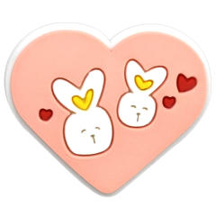 Cute cartoon heart shape PVC material shoes accessory