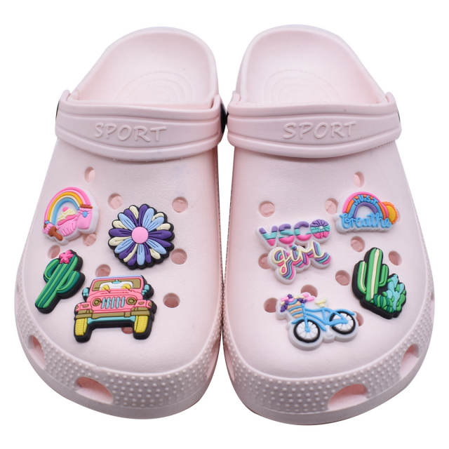 Summer PVC material shoes flower shoes accessory