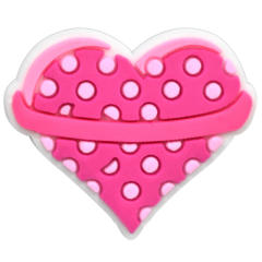 Cute cartoon heart shape PVC material shoes accessory
