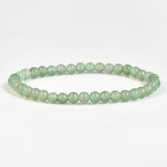 4mm natural stone beaded bracelet