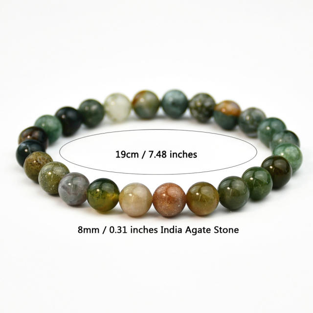 Vintage Agate stone bead bracelet