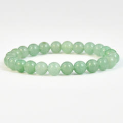 Natural stone green aventurine beaded bracelet