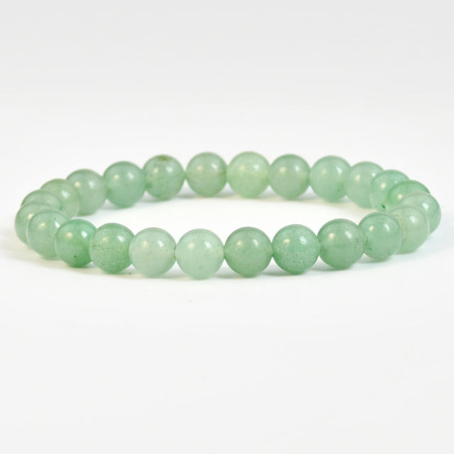 Natural stone green aventurine beaded bracelet
