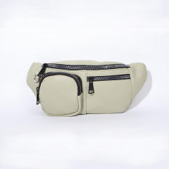 Summer color PU leather women men funny pack