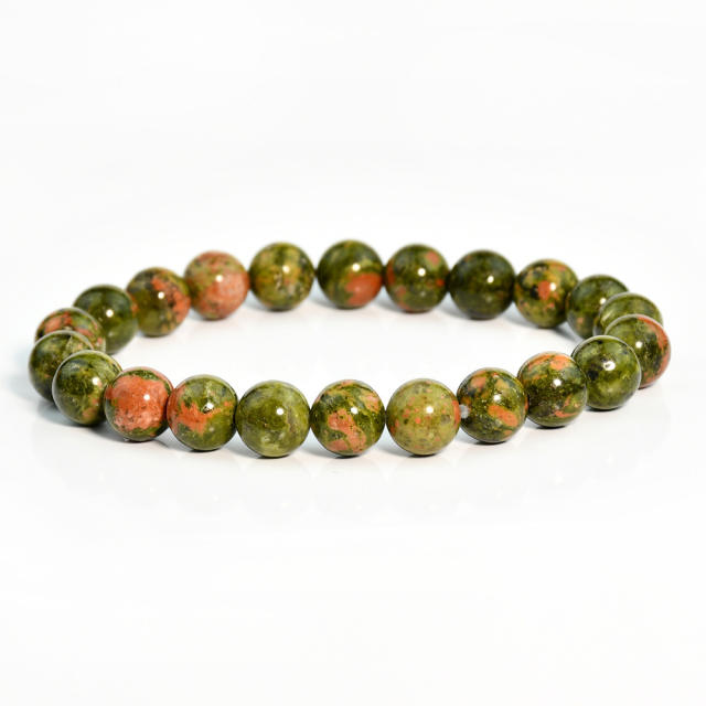 8mm Natural stone bead bracelet