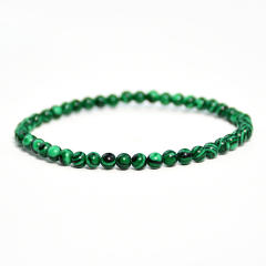 4mm natural stone beaded bracelet