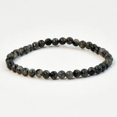 4mm natural stone beaded bracelet