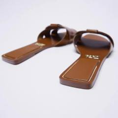 Summer design knotted design flat slippers sandals