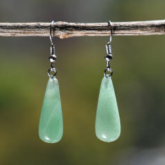 Vintage natural stone drop earrings