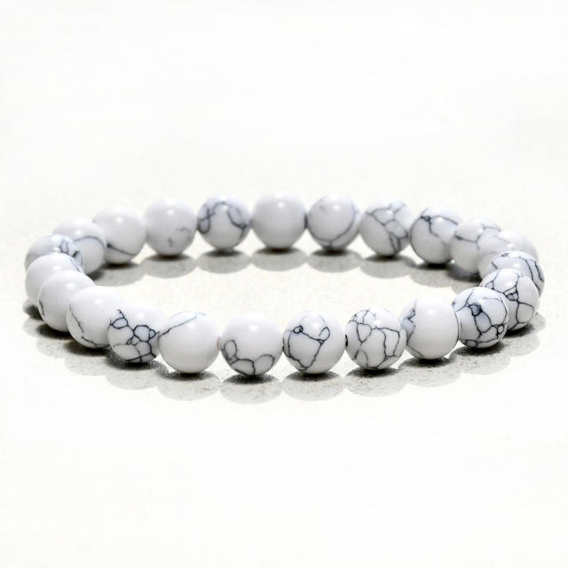 8mm Natural stone bead bracelet