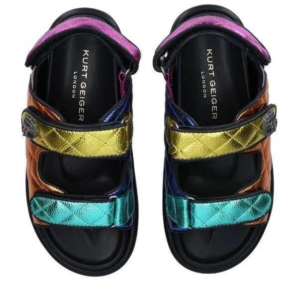 Summer gorgeous color flat sandals