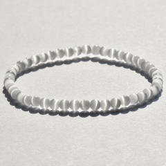 4mm natural stone beaded bracelet