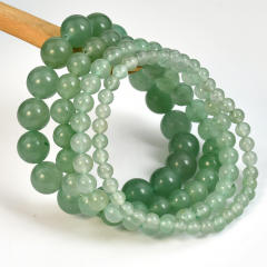 Natural stone green aventurine beaded bracelet