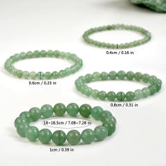 Natural stone green aventurine beaded bracelet