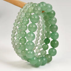 Natural stone green aventurine beaded bracelet