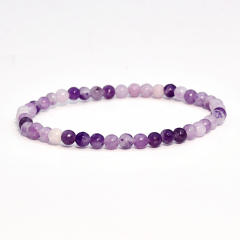 4mm natural stone beaded bracelet