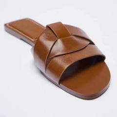 Summer design knotted design flat slippers sandals