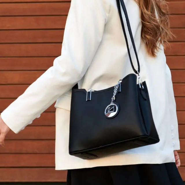 Elegant PU leather women work bag handbag