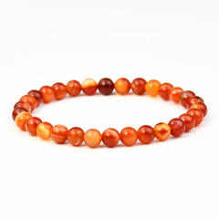 Natural stone agate bead elastic bracelet