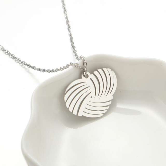 Classic sun heart moon pendant stainless steel dainty necklace