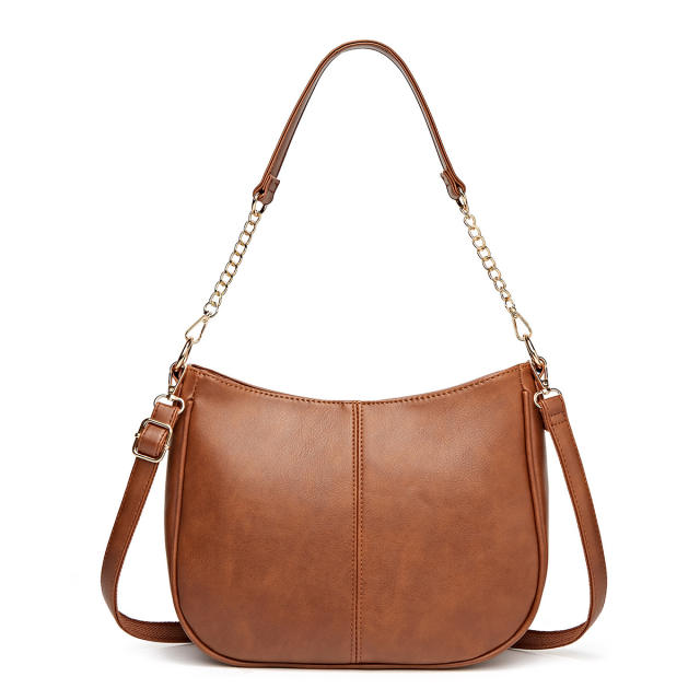 Concise easy match PU leather women shoulder bag