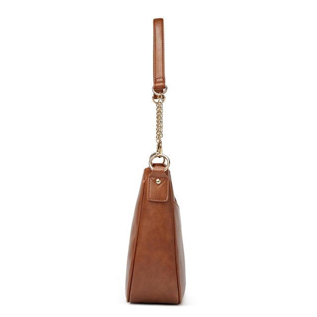 Concise easy match PU leather women shoulder bag