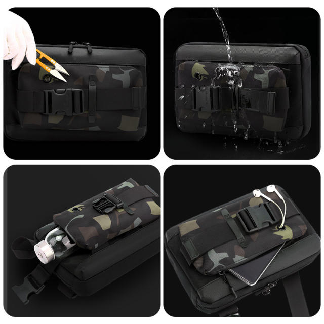 Popular nylon material chest bag for men