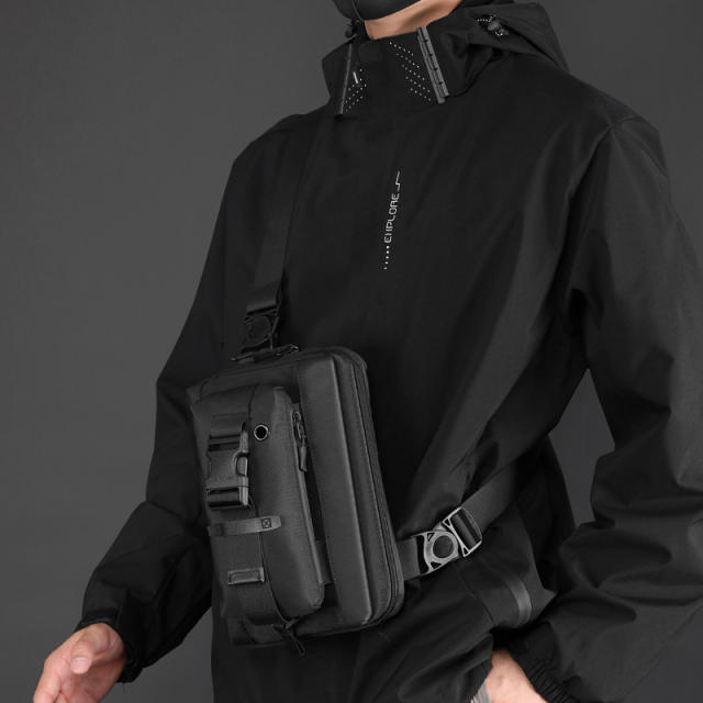 Popular nylon material chest bag for men