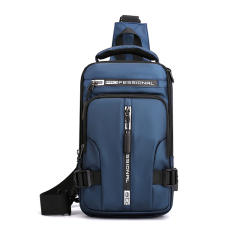 Multi function nylon material men sling bag chest bag